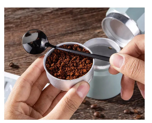 Baby Blue Moka Coffee Pot - Available in Two Sizes - About Brew