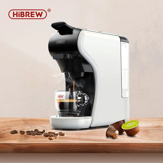 HiBrew 3-in-1 Capsule Espresso Coffee Maker - Versatile Brewing with 19 Bar Pressure