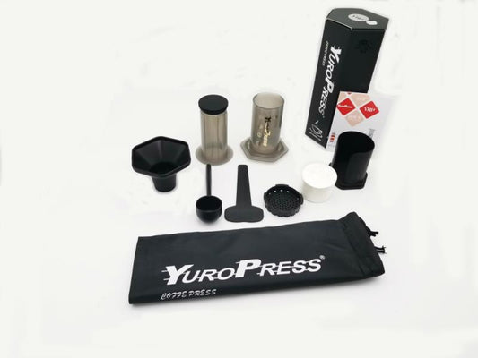 Easy French Press Coffee Maker with Filters Set - Four Colors Available - About Brew