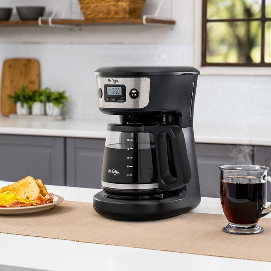 12-Cup Programmable Coffee Maker with Strong Brew Selector - Wake Up to Bold, Fresh Coffee - About Brew