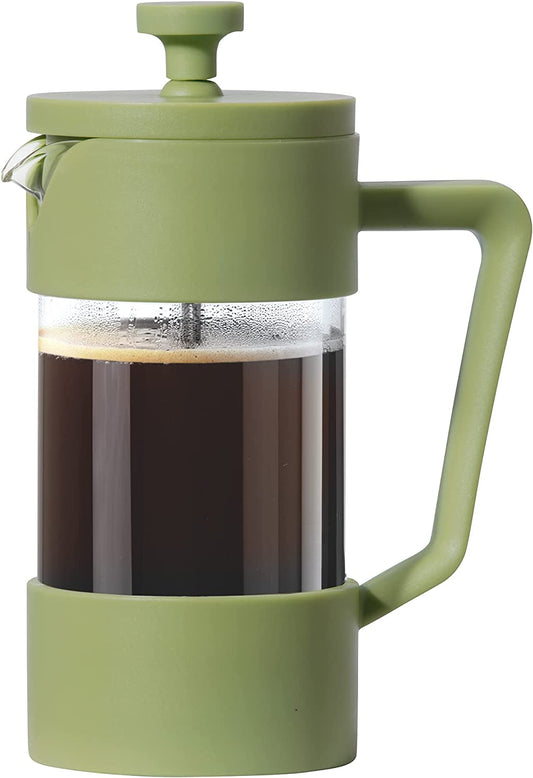 Borosilicate Glass French Press Coffee Maker - 12oz Capacity for Flavorful Coffee & Tea - About Brew