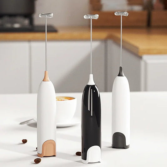 Stylish Handheld Battery-Powered Milk Frother - Available in Three Colors - About Brew