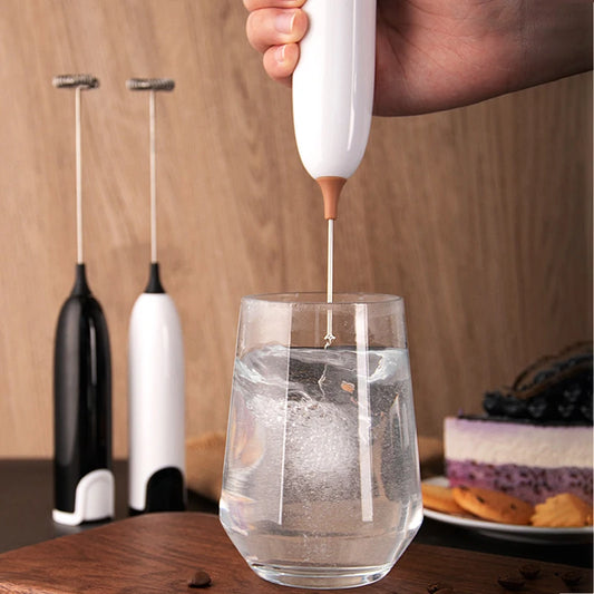 Stylish Handheld Battery-Powered Milk Frother - Available in Three Colors - About Brew