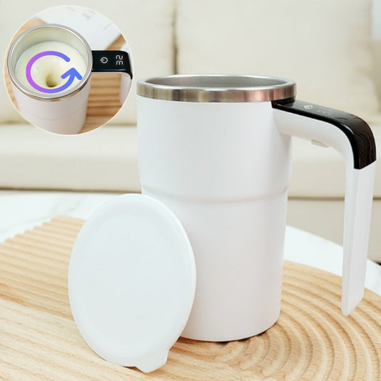 USB-Charged Self Stirring Mug with Temperature Display 13oz -  Ideal for Travel & On-the-Go Beverages - About Brew