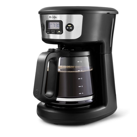 12-Cup Programmable Coffee Maker with Strong Brew Selector - Wake Up to Bold, Fresh Coffee - About Brew