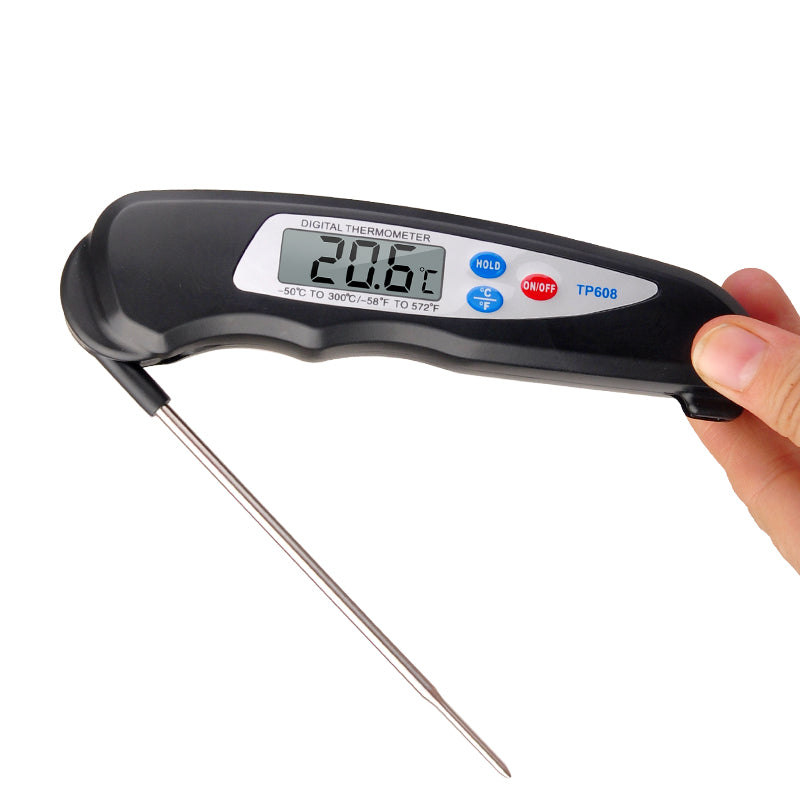 Versatile Foldable Digital Thermometer - Dual Temperature Readings in Celsius & Fahrenheit - About Brew