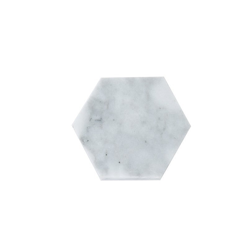 Elegant Marble Mug Coasters Round or Hexagon Shaped - Available in Three Colors - About Brew