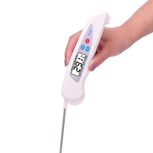 Versatile Foldable Digital Thermometer - Dual Temperature Readings in Celsius & Fahrenheit - About Brew