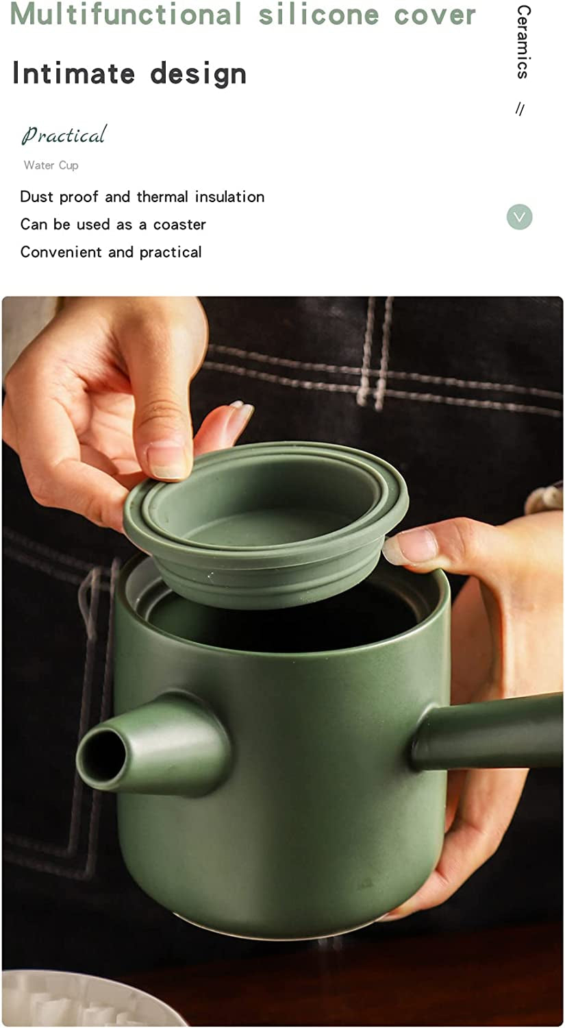 Premium Ceramic Pour Over Coffee Set in Green - Classic Design with Comfort Handle for Rich, Flavorful Coffee - About Brew