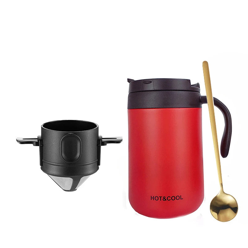 Travel coffee mug and reusable filter set 17 oz - Available in Four Colors - About Brew