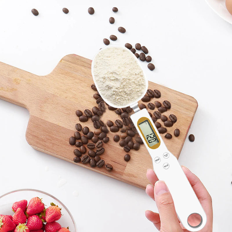Versatile Digital Coffee Measuring Spoon with LED Display - High Precision & Multi-Unit - About Brew