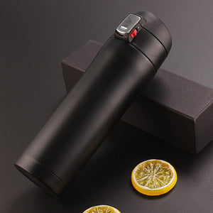 Lockable Lid Metal Travel Thermos 17oz - Available in Three Colors - About Brew