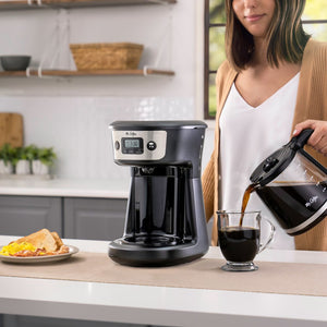 12-Cup Programmable Coffee Maker with Strong Brew Selector - Wake Up to Bold, Fresh Coffee - About Brew