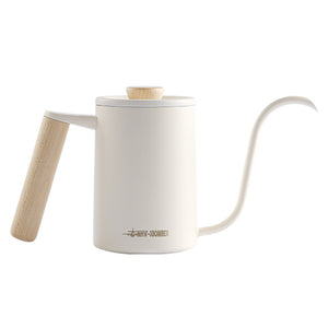 Elegant Swan Neck Kettle Wooden Handle - Available in Two Sizes - About Brew