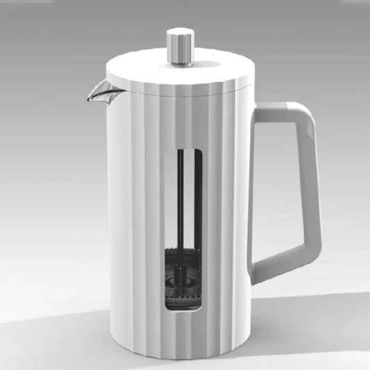 Modern French Press Coffee Maker 20oz- Available in Black and White - About Brew