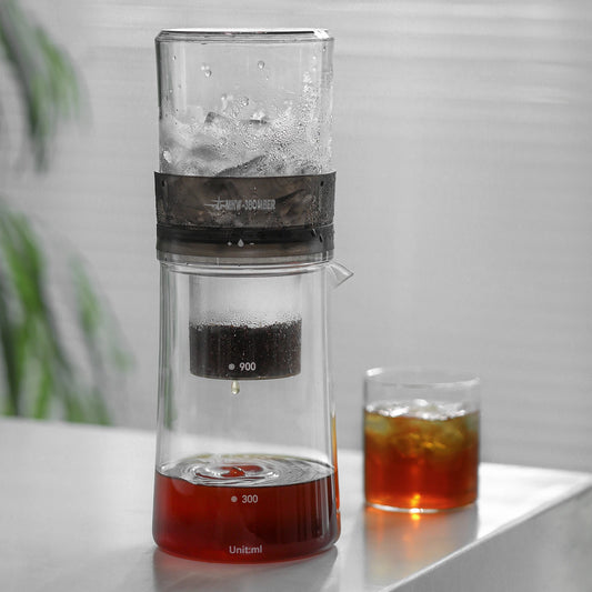 Premium Cold Brew Coffee Maker with Double Porous Drip Filtration - Transparent Design - About Brew