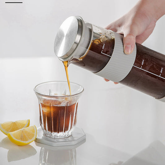 High-Capacity Cold Brew Coffee Maker with Stainless Steel Filter - Ideal for Home and Office - About Brew