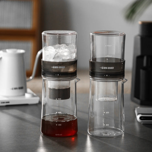 Premium Cold Brew Coffee Maker with Double Porous Drip Filtration - Transparent Design - About Brew