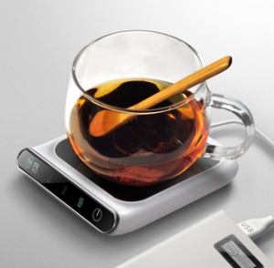 Premium Mug Warmer with Timer - Three Power Options with USB-C - About Brew