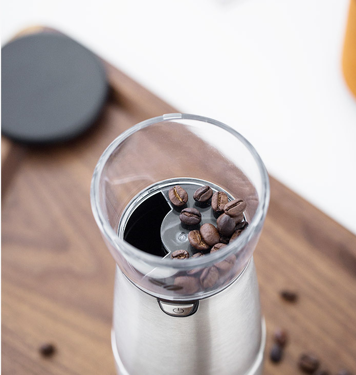 USB-Powered Electric Portable Coffee Grinder - Adjustable Ground Size - About Brew