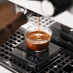 USB Charged Precision Digital Coffee Kitchen Scale with Timer - 0.1g Accuracy, Easy-Clean Cover, Available in Two Colors - About Brew
