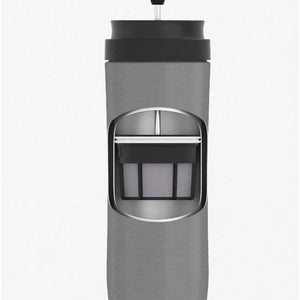 Portable French Press - Double-Walled Vacuum Insulated Stainless Steel for Hot and Cold Brews - About Brew