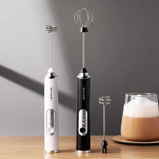 USB-Charged Electronic Milk Frother - Two Brushes Included - About Brew