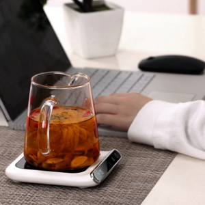 Premium Mug Warmer with Timer - Three Power Options with USB-C - About Brew
