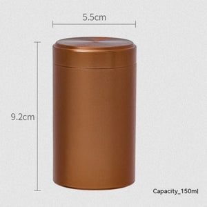 Lightweight Aluminum Portable Coffee Container 5oz- Compact & Durable - About Brew