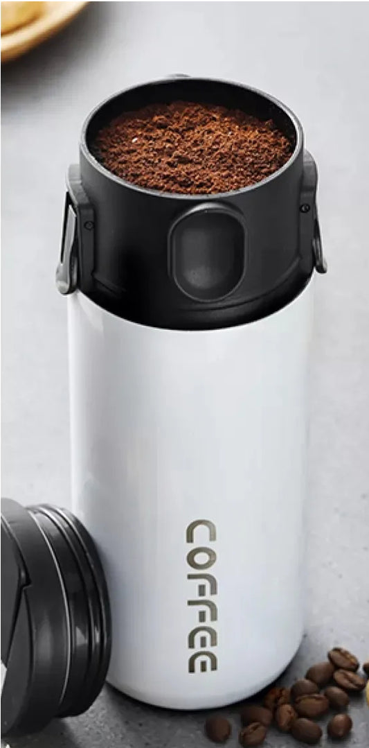 Travel thermos mug and reusable filter set 17 oz - Available in Two Colors - About Brew
