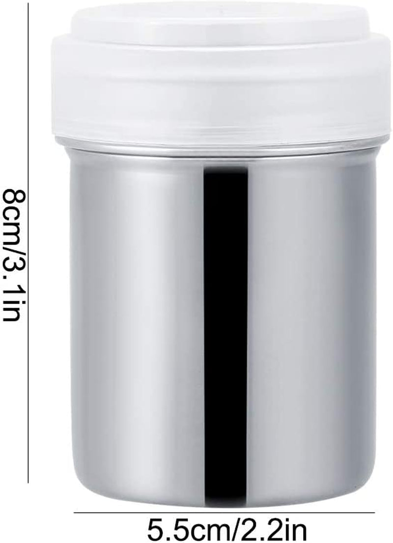 Versatile Stainless Steel Chocolate Dust Shaker for Coffee and Espresso Art - About Brew