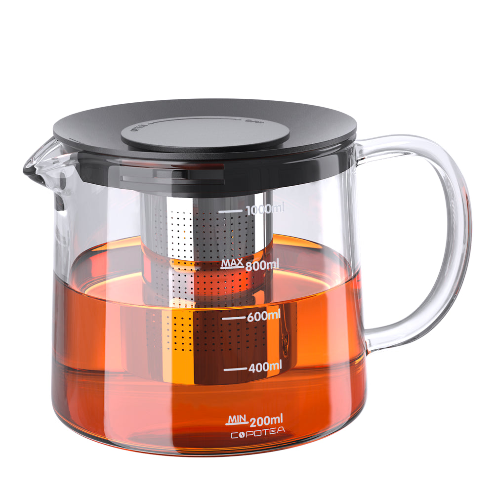 Premium Borosilicate Glass Coffee Pot with Stainless Steel Infuser - Versatile & Durable - About Brew